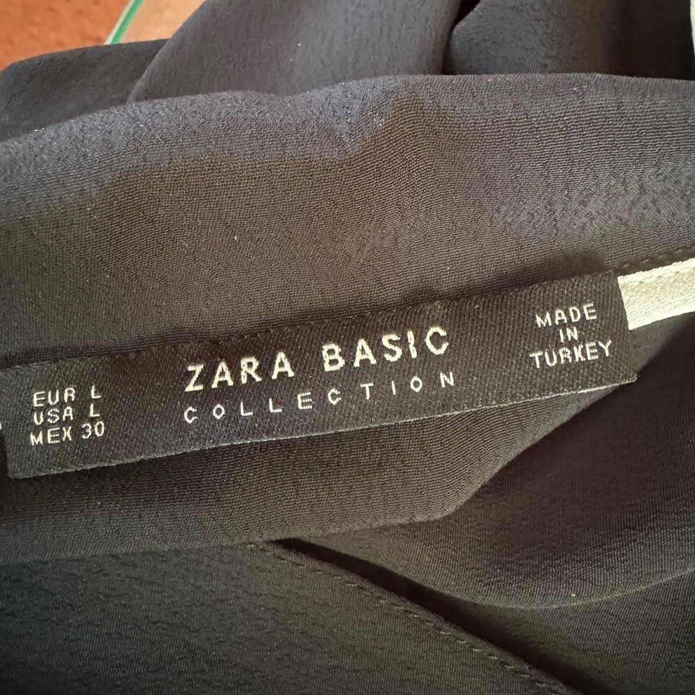 Zara Basic Collection Blouse - Large - Black - image 4